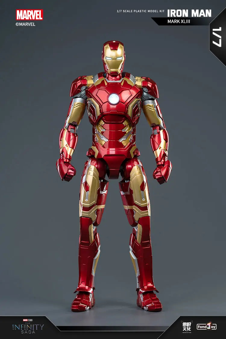 Fondjoy Marvel Anti-Hulk Armor Assemble Toy Movie Character Model 18 Inches Action Figures LED Can Emit Light Model Gift For Boy