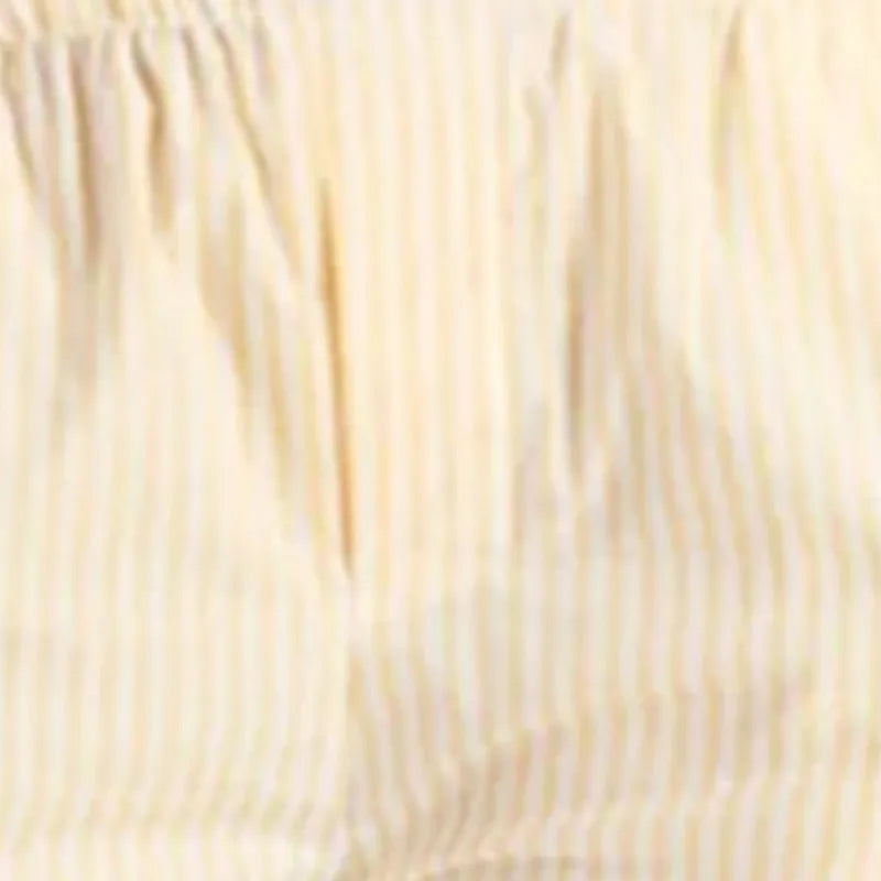 Women Wide Leg Pants Casual Loose Vertical Stripe Elastic Lounge Trousers with Pockets