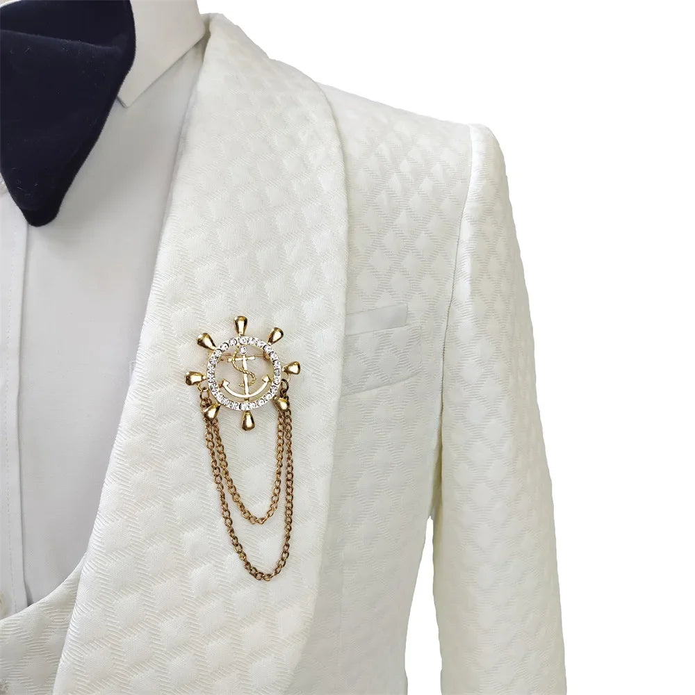 Men's Suit 3-piece Best Man Wedding Suit Suits for Men  Men Clothing