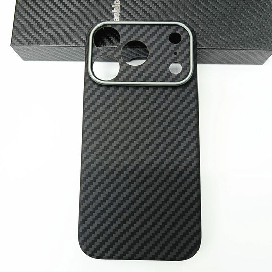 Asdipsa Genuine Aramid Carbon Fiber Mag Safe Magnetic Case For iPhone 17 Pro Max 17Pro Matte Camera Hole Thin Hard Armor Cover