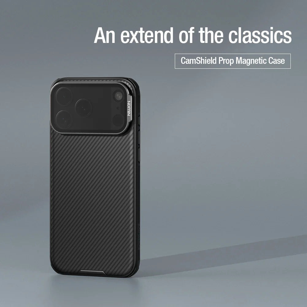 For iPhone 17 Pro Max Magsafe Case NILLKIN CamShield Prop With Foldable Protection Lens Stand Magnetic Cover For iPhone 17 Pro
