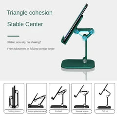 Desk Mobile Phone Holder Stand For IPhone IPad Xiaomi Adjustable Foldable