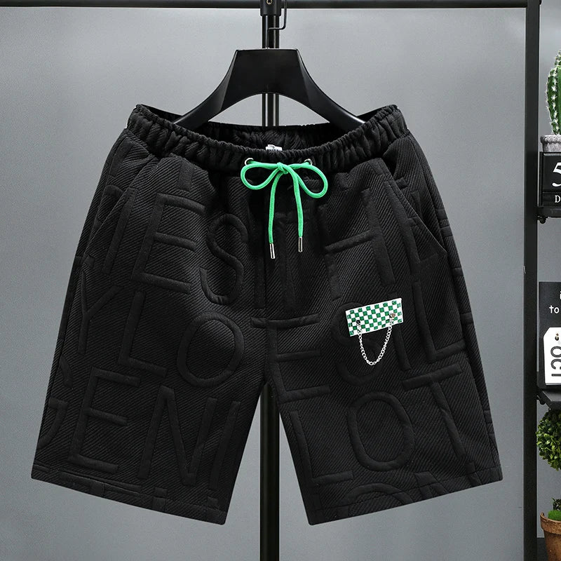 New Fashion knitted Shorts Men Comfortable Elastic Waist Clothing Male Breathable Short Trousers plus size