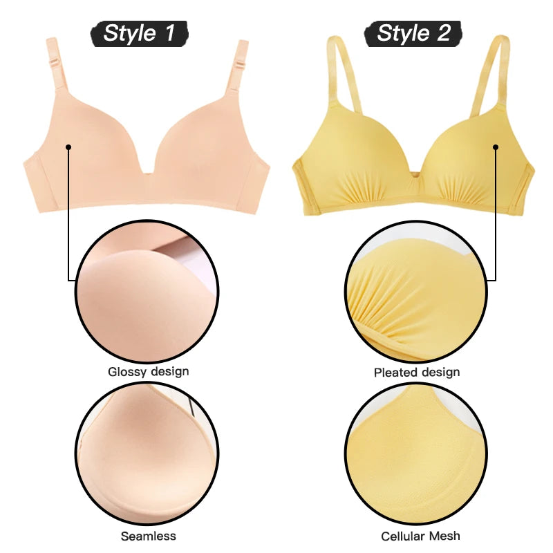 Bras for Women Push Up Bras No Wire Brassiere A B Cup Underwear