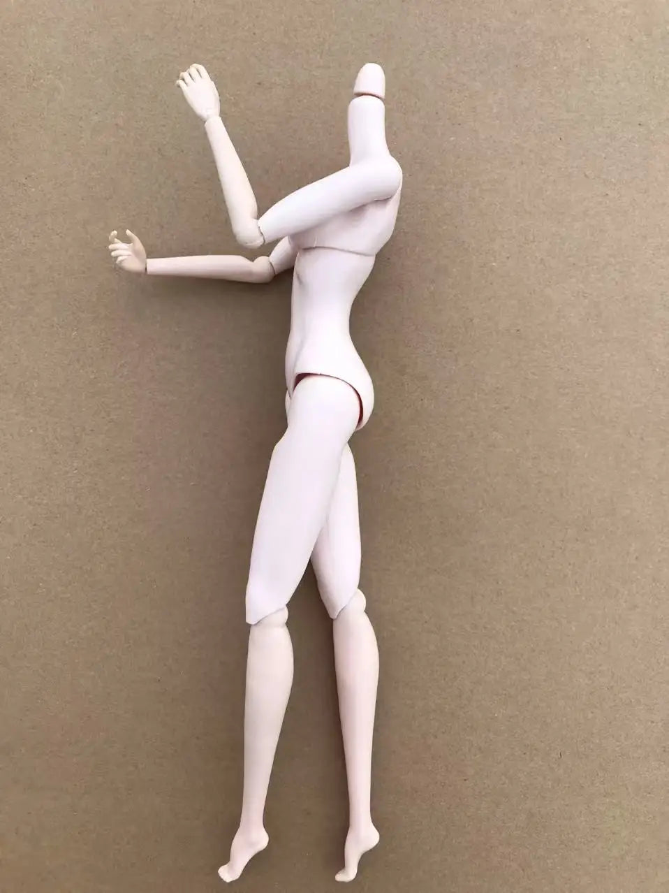 MENGF New Doll Heads Pink Beige Japan White Super White Blue Green Skin Doll Parts DIY Dressing Doll Body Figures Yoga Doll Body