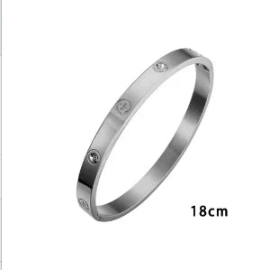 Bamboo Beads Punk Gold Plated Bangle for Women Men Trendy Stainless Steel Metal Bracelets Geometric Round Bead Jewelry Accessory