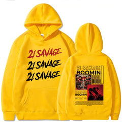 21 Savage Story American Dream Hoodies Tour Merch Women Men Fashion Casual