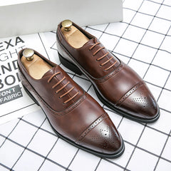 Carving Dress Shoes Men Luxury Designer Fashion Handmade Fashion Shoes Business