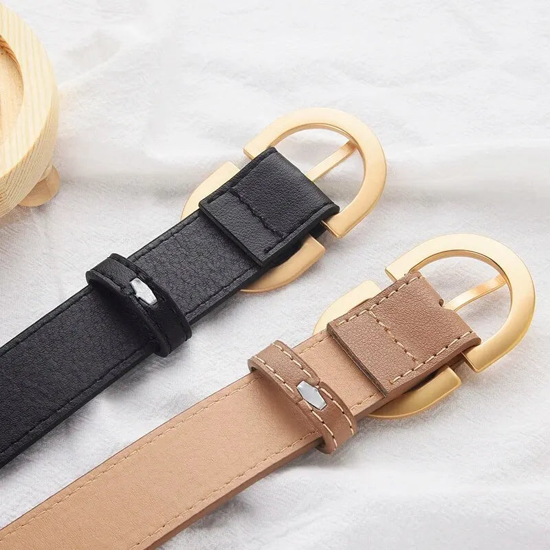 1pcs Women's Belt Simple Fashionable Needle Buckle Belt Casual Versatile Korean PU Leather Belt With Pants Jeans Belt Lady Belts