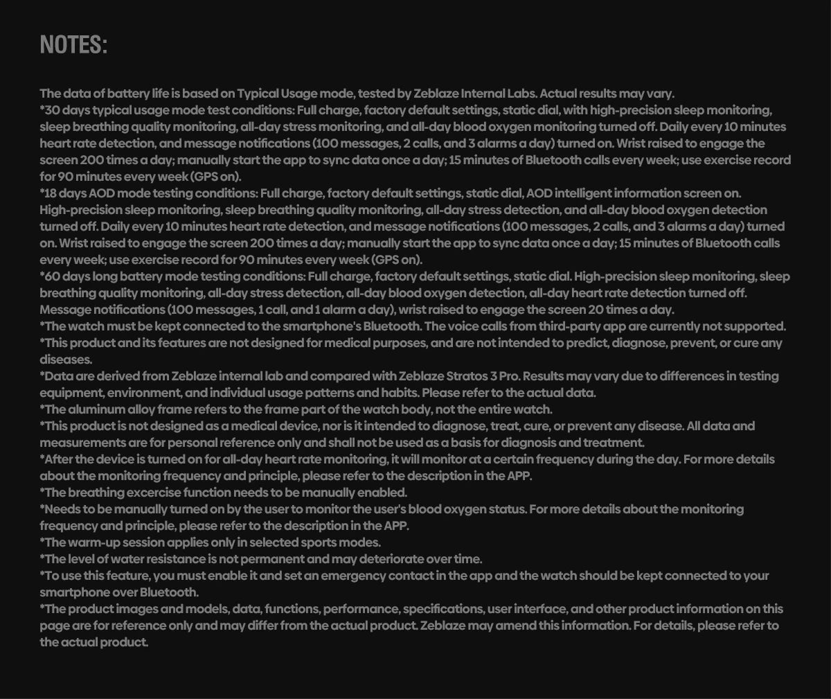 NEW 2025 Zeblaze Stratos 4 GPS Smartwatch 1.43" AMOLED Screen Compass Barometric Altimeter Flashlight Voice Calling Smart Watch