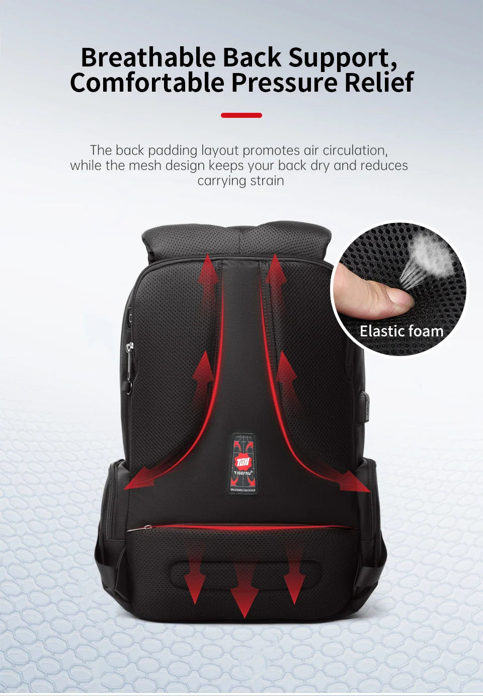 Tigernu Waterproof Nylon Backpack Female Men's Backpack For 15.6 Laptop Notebook Bag Mochilas School Backpacks Bag Male Knapsack