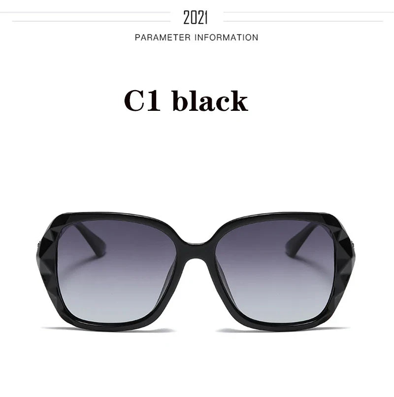 The new 2022 big box polarized sunglasses han edition tide female uv web celebrity sunglasses driving round glasses female
