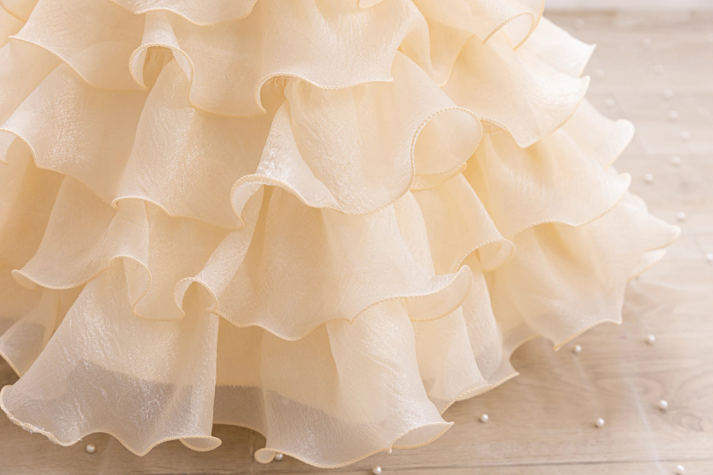 Baby Dress 2025 Spring/Summer on new three-dimensional floral soft yarn birthday party piano Performance Girl dress Elegant fluf
