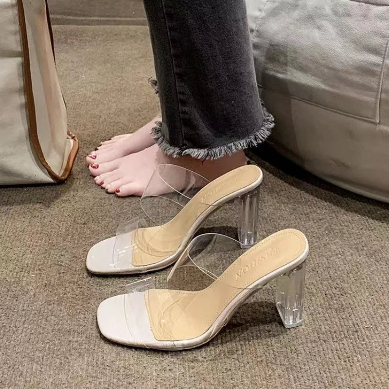 Summer High Heels Women Shoes Fashion Transparent Heels