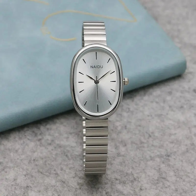 New Brand Steel Band Square Quartz Watch Retro Minimalist Temperament Small Dial Watch Female Student Wristwatch Dropshipping