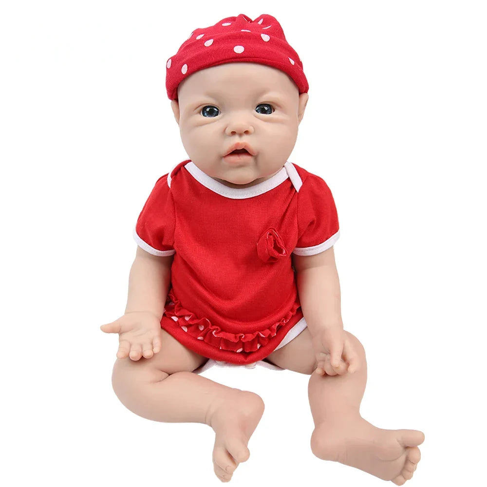 IVITA WG1526 43cm 2.69kg 100% Full Body Silicone Reborn Baby Girl Doll  Realistic Soft Dolls DIY Blank Babe Children Toys