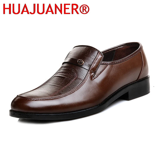 Brand Men Leather Formal Business Shoes Male Office Work Flat Shoes Oxford Breathable Party Wedding Anniversary Shoes