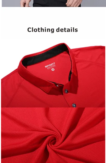 Summer Quick Drying Short Sleeved Polo Shirt Golf Jersey Company Group Breathable Fitness Lapel Sports Sleeved 8-Color Large Top