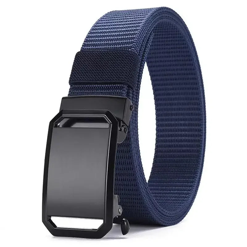 Automatic Buckle Belt Canvas Tactical Workwear Casual Outdoor Military Training Pants Belt Men Fashionable Multifunctional Belt
