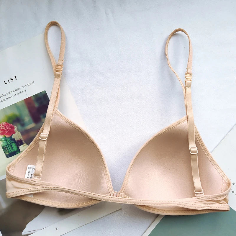 Thin Seamless Bras Women Triangle Cup Underwear Female Beauty