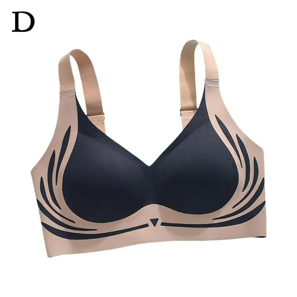 Super Gather Wireless Push-up Bra Women Gathered Up Soft Support