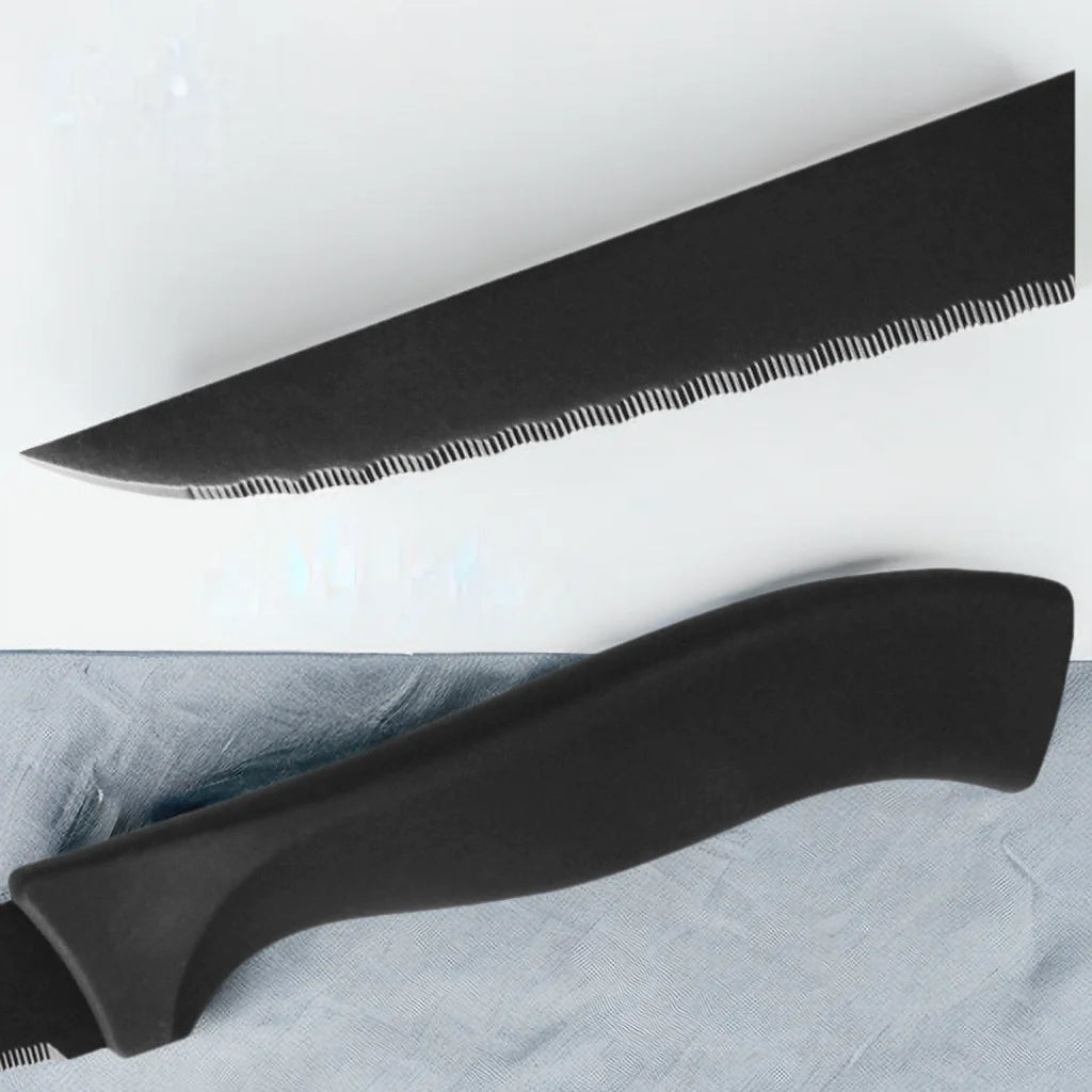 Table Knife Set  4/6/8Pcs Black Matte Comfort Handle Paring Knives German Stainless