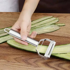 Kitchen Vegetable Peeler Stainless Steel Melon Planer Double-Head Peeler Household