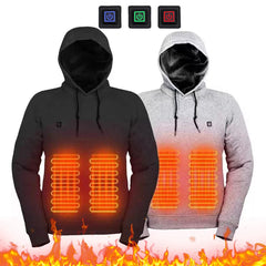 5 Heating Zones Heated Jacket Men Women Vintage Gothic Cozy USB Rechargeable