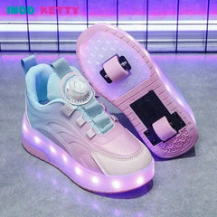 Children's Kids Boys Girls USB Charging Glowing Casual Sneakers Led Light