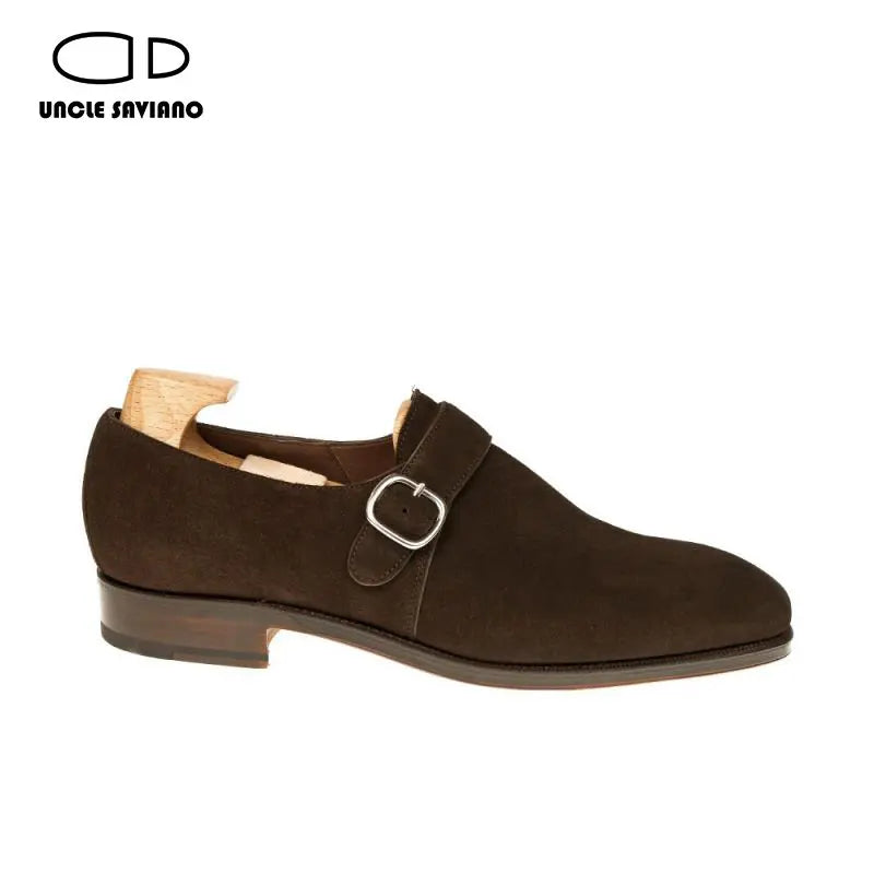 Uncle Saviano Monk Strap Shoes for Men Business Party Fashion Wedding Handmade