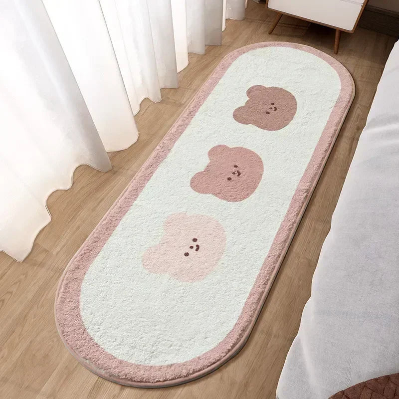 Pink Cute Bedroom Carpet Hairy Girl Children Room Rugs For Bedroom Decor Lounge