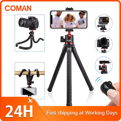 MT-35 Flexible Camera Tripod Hidden Phone Tripod Mount With Cold Shoe