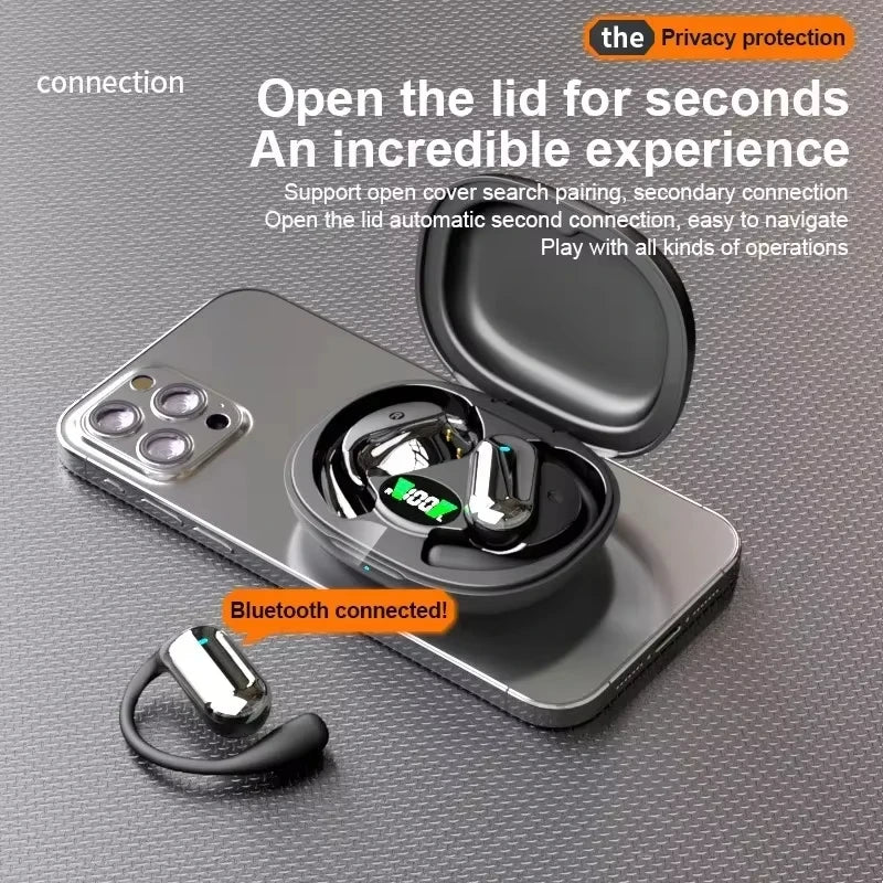 New Q16S Bluetooth Headset with Ai Translation Function, 144 Languages, Long Battery Life