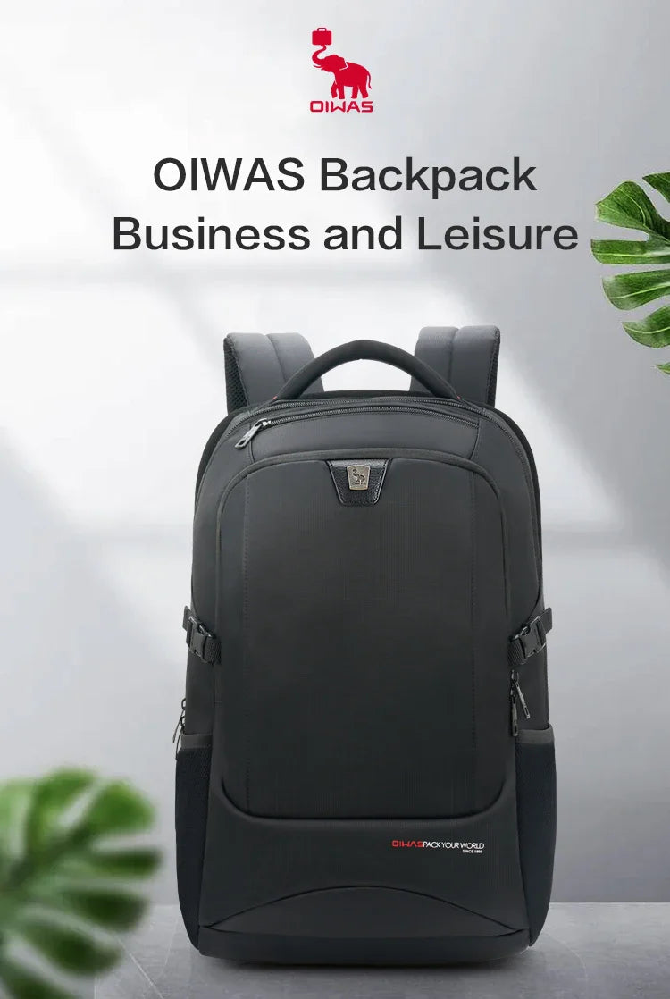 OIWAS Travel Multifunction Backpack Fashion Zipper Open Bag Men's Backpack Laptop High Quality Male Women Business Classic Bags
