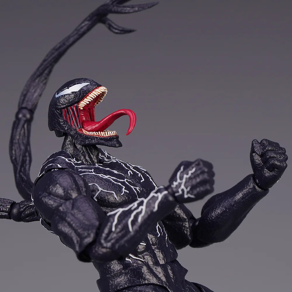 Venom AMAZING YAMAGUCHI legends Action Figure Joint Movable Change Face Statue Model Collectible kids for Toy Gift