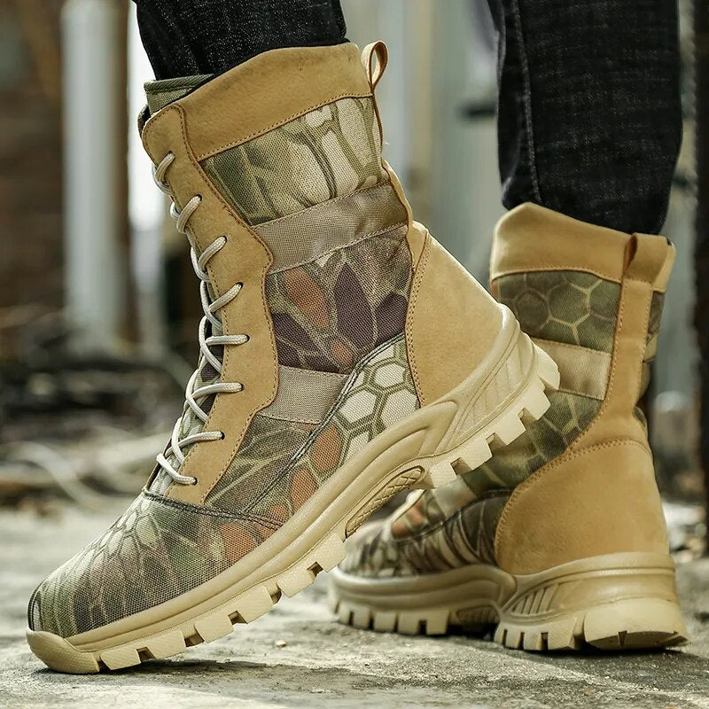 Camouflage Army Boots Men Military Boots Special Force Sneakers Non-slip Desert Tactical Boots High Ankle botas militares hombre