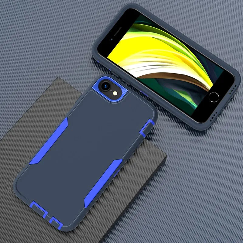 For iPhone SE Case Shockproof Matte Phone Bumper Hybrid Protective Cases For iPhone