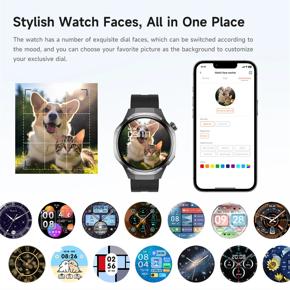 For Huawei Watch GT5 Pro Smart Watch 1.53 Inch HD AMOLED Screen