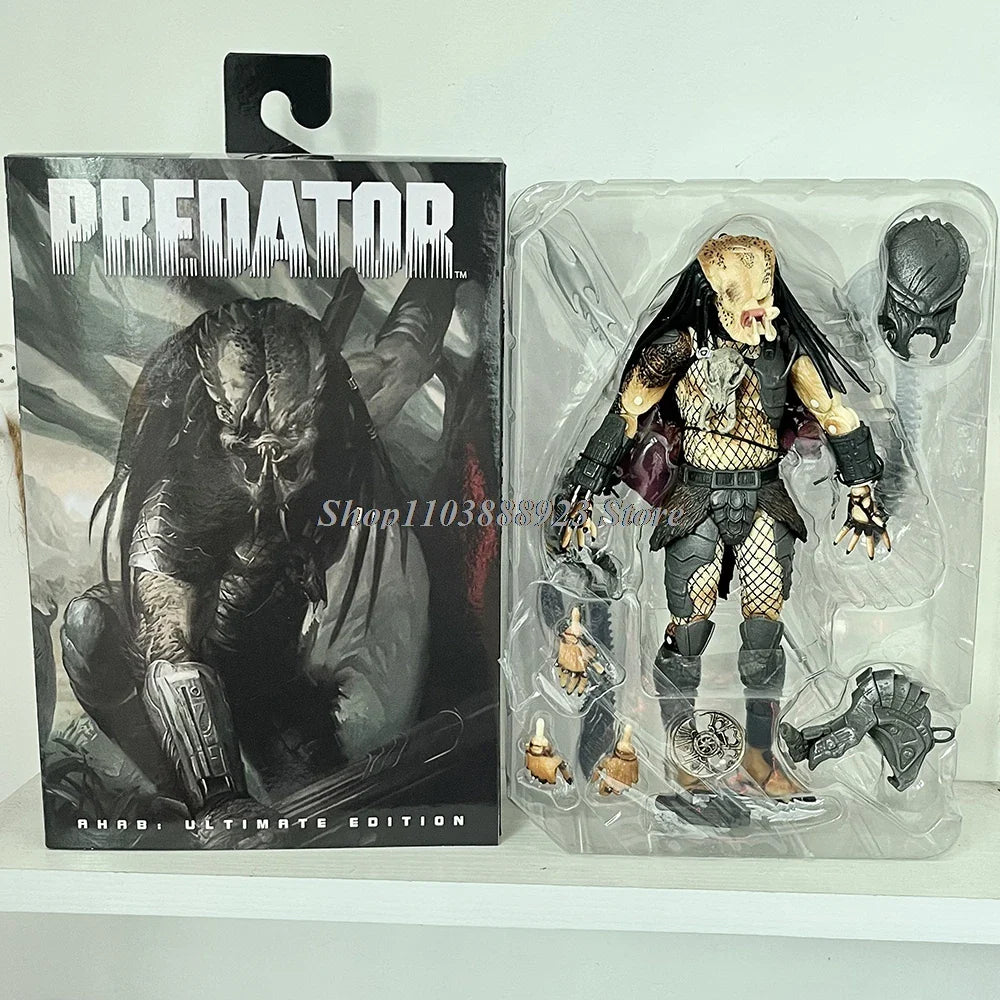 NECA Predator Figrue Ultimate Shaman Elder Armored Lost Warrior Jungle Hunter Snake Vision Predator Alien Figure Model Toy Gifts