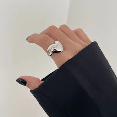 Fashion Cross Star Asymmetric Rings Women Temperament Simple Senior Sense