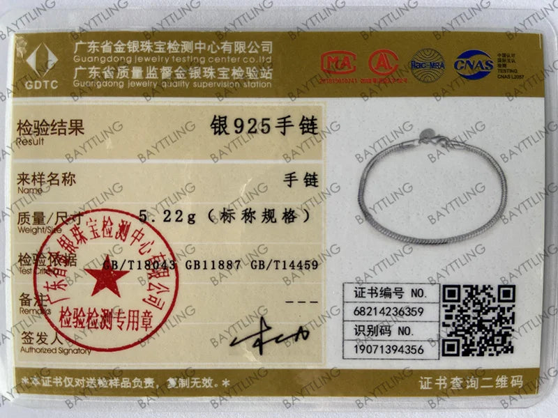 925 sterling silver 3MM Snake Chain Bracelet Men Hip Hop Simple Bracelet For Women Fashion Charm Punk Party Jewelry Wholesale