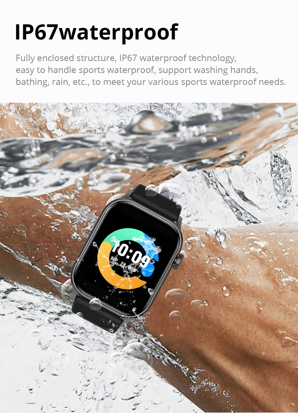 2024 COLMI P78 1.95'' HD AMOLED Smartwatch Flashlight Voice Calling 100+ Sports Modes Health Monitoring Smart Watch Men Women