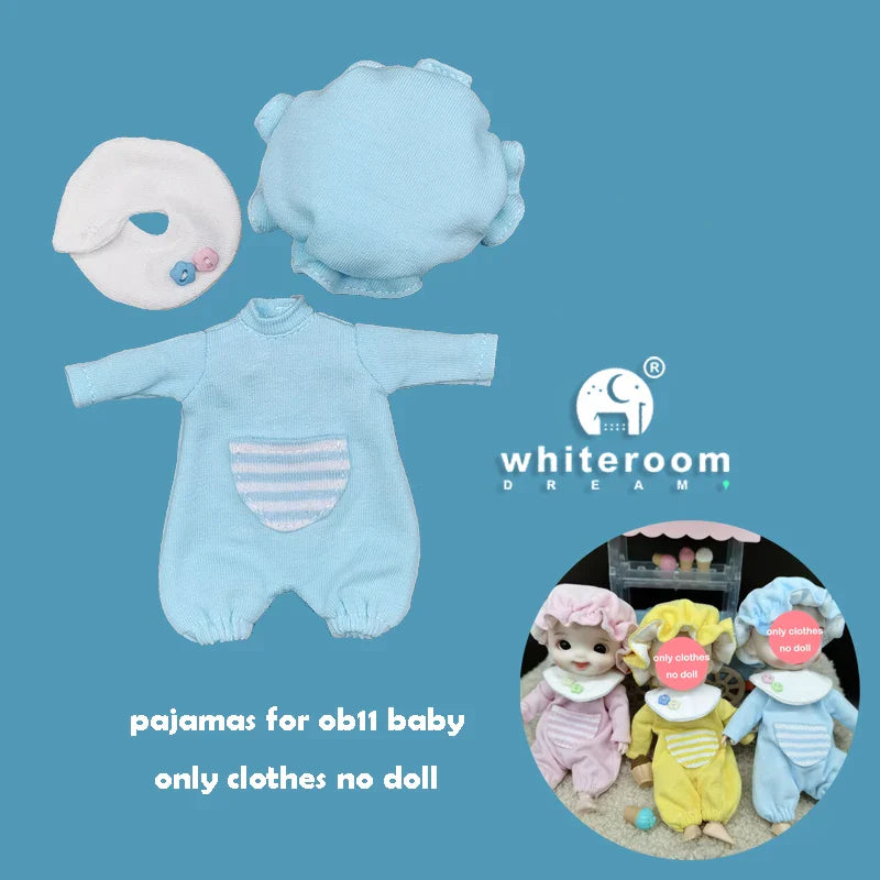 Mini Ob11 Bjd Doll Accessories Obitsu 11 Clothes Dolls For Girls Boy Toys Baby Kawaii Anime Toy Cute Items Miniature Costume