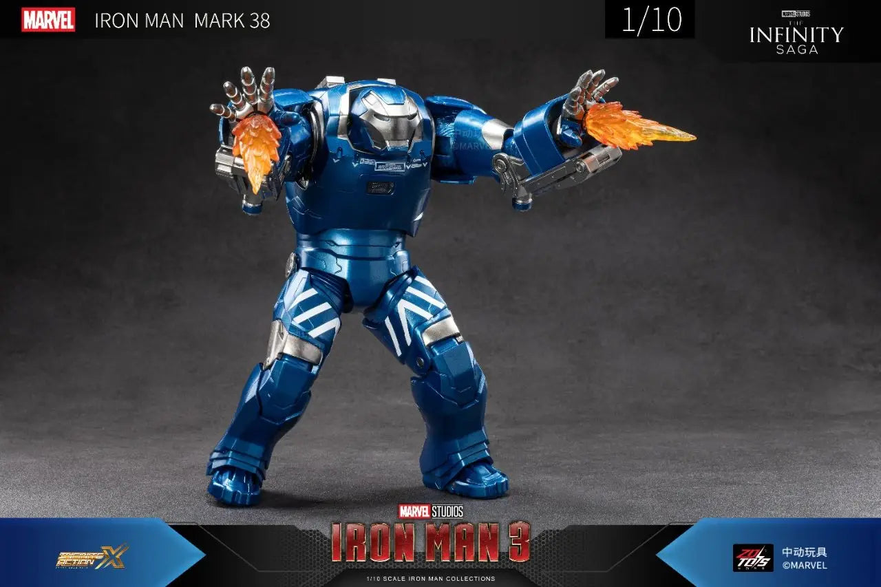 1:10 ZD Toys Iron Man MK38 Igor MK25 Striker MK26 Gamma MK36 Peacemaker MK40 MK15 Sneaky Action Figure Collections Gift