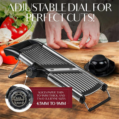 Adjustable Mandoline Slicer Stainless Steel Vegetable Slicer Chopper Cutter