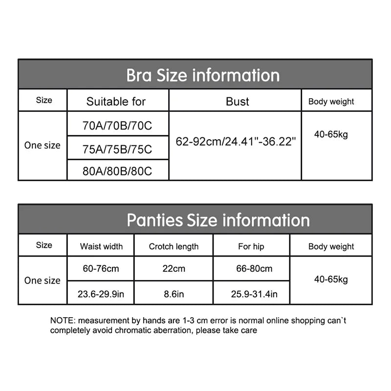 Beauty Back Women's Underwear Set Transparent Lace Push-up Lingerie Set