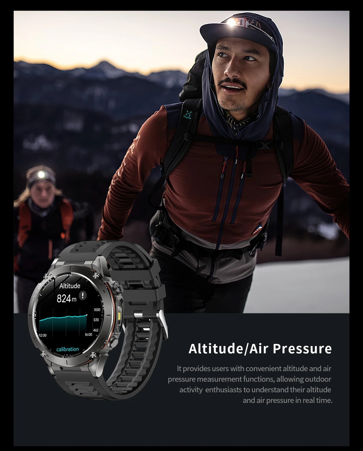 2025 Upgraded New Outdoors Sports Military GPS Smart Watch 10ATM Waterproof 730mAh High Battery Compass NFC HD BT Call Men Watch