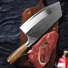 Kitchen Butcher Knives Laser Damascus Professional Japanese Chef Knife Stainless