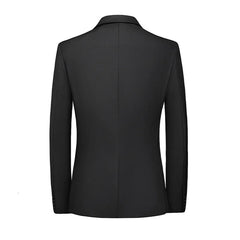 Career Man Suit Jacket Set Turn-down Collar Slim Men's Blazer Costumes