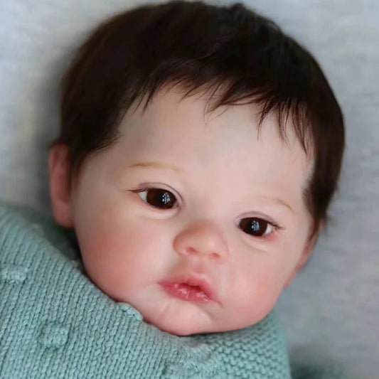 45cm Cuddly Full Body Silicone Vinyl Meadow Bebe Reborn Girl With Rooted Hair Visible Veins Lifelike Newborn Baby Girl